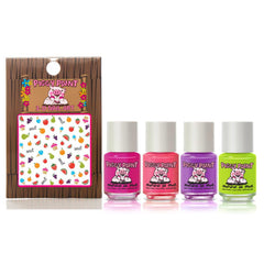 Piggy Paint Cutie Fruity: ensemble d'ongles colorés et sans danger pour enfants.