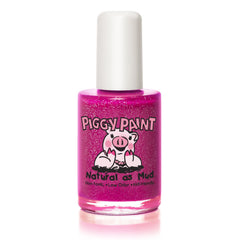 Vernis Piggy Paint Glamour Girl en flacon violet avec paillettes.