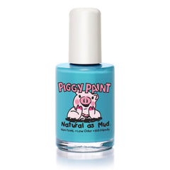 Piggy Paint Sea-quin en bouteille ouverte, couleur turquoise mate et sûre pour les enfants.