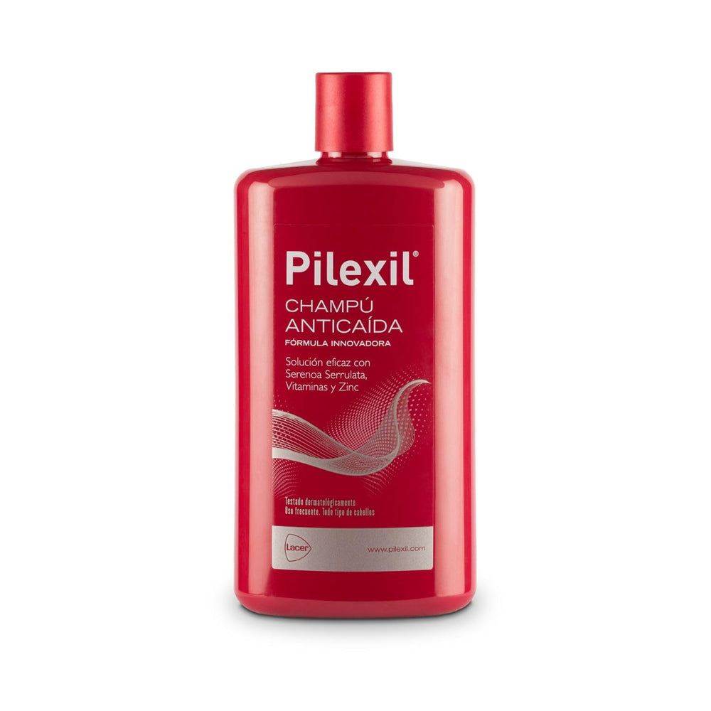 Pilexil Shampoing Antichute — flacon 500 ml avant, usage quotidienne pratique