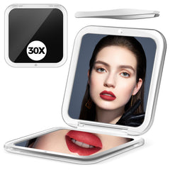 Miroir PIMPLEGO 30x double-face pour détails précis du maquillage.
