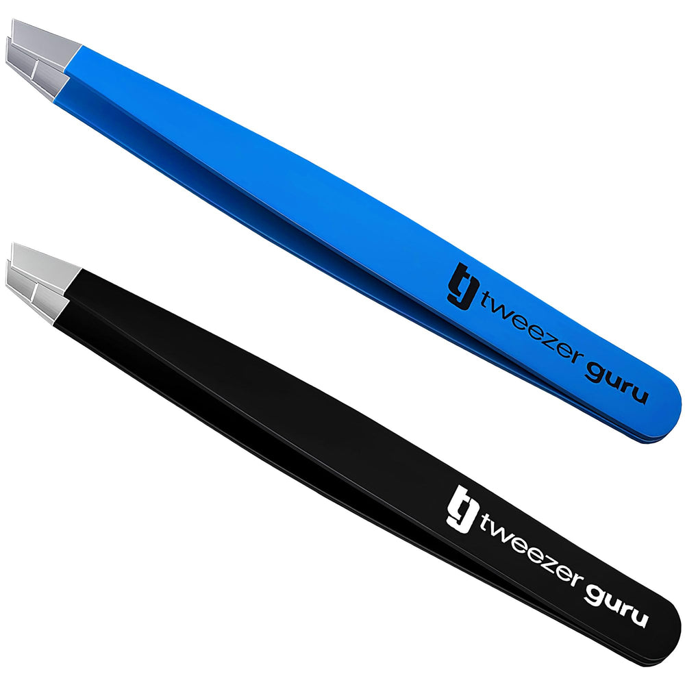 Pinces TWEEZER GURU – pointe inclinée pour épilation précise