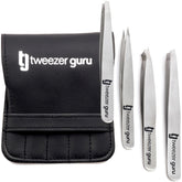 Pinces-sourcils guru – ensemble professionnel avec étui pour un rangement sûr.