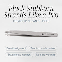 Pinces-sourcils guru – pointues idéales pour extraire les poils rebelles.