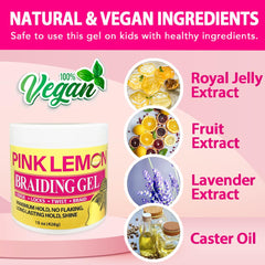PINK LEMON sans flocage, fini net sans résidu blanc.