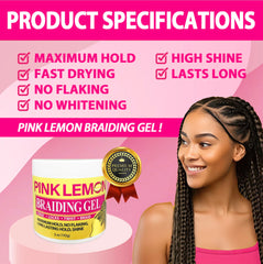 Application rapide du Gel de tressage Pink Lemon pour gagner du temps.
