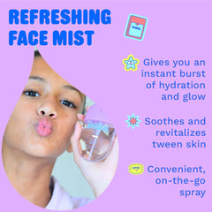Pipa Glow Go spray visage brume hydratante rafraîchissante.