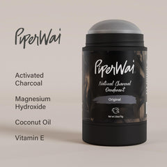 PiperWai Déodorant Original avec charbon actif, absorption des odeurs durable