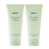 Pipette bébé eczéma lotion duo — emballage prêt à l'emploi, sans parfum.