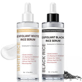 PIVETOS Face Exfoliant riz noir: bouteille prête à l'emploi pour un nettoyage en douceur.