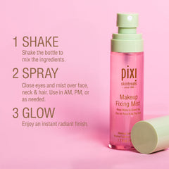 Pixi brume fixatrice au thé-vert, antioxydant naturel.