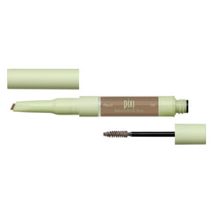 Gel teinté Pixi appliqué pour fixer les poils en douceur