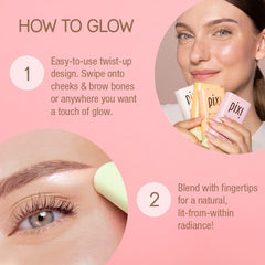 Pixi NaturaLustre texture crème lumineuse qui fond sur la peau.
