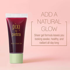 Pixi Gel Doux pour Joues Flushed, application-doigts sur joue pour un éclat frais.