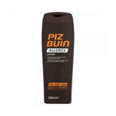 Piz Buin Allergy Lotion SPF50+ sur flacon de 200 ml pour peau sensible.