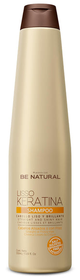 PLACENTA LIFE Be Natural LISSO KERATINA - Bouteille du shampoing pour cheveux lisses et brillants.