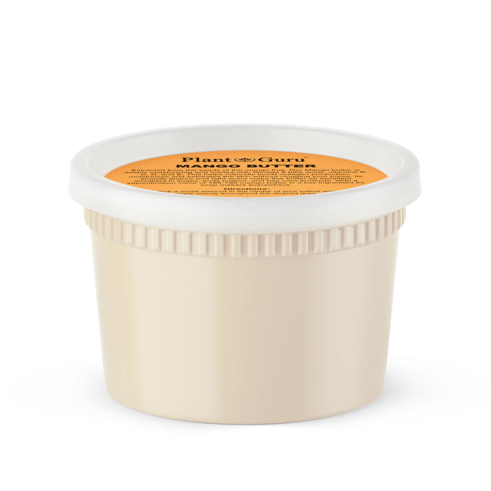 Beurre de mangue Plant Guru dans son pot, hydratation durable pour peau sèche.