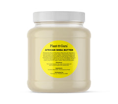 Beurre de karité Plant Guru en pot, hydratation riche pour peau sèche.