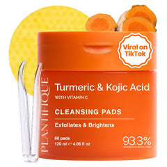 PLANTIFIQUE tampon visage double-face pour exfolier et hydrater en douceur.