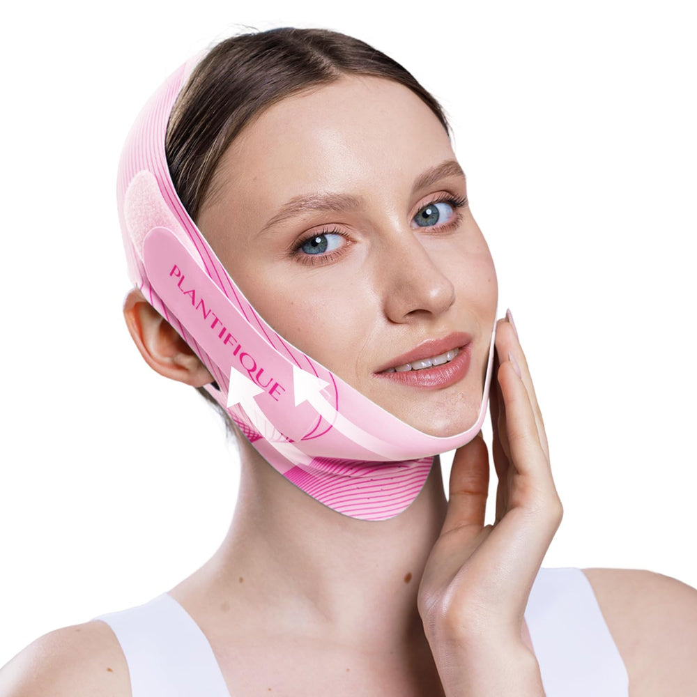 Plantifique Bandeau Menton Contourage Visage, soutien discret du contour et définition de la mâchoire