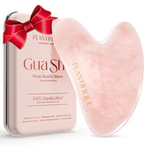 Plantifique Gua Sha Rose Quartz visages pour un soin raffiné et apaisant