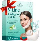 Emballage PLANTIFIQUE V-Line, masque collagène prêt pour un soin hydratant