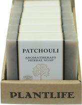Plantlife Patchouli savon-barre 6-pack avec arôme terreux et hydratation légère.