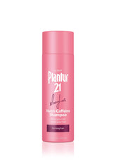 Bouteille Plantur 39 Nutri‑Caféine prête à nourrir les cheveux longs.