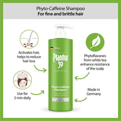 Plantur 39 Shampoing, extrait thé blanc: ingrédients naturels pour cheveux fins.
