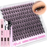 Kit Pleell clusters cils 10-18mm pour un effet duveteux au quotidien.