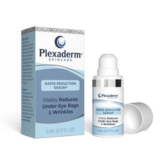 Plexaderm Rapid Reduction Eye Serum, bouteille pratique facilitant l’application discrète.