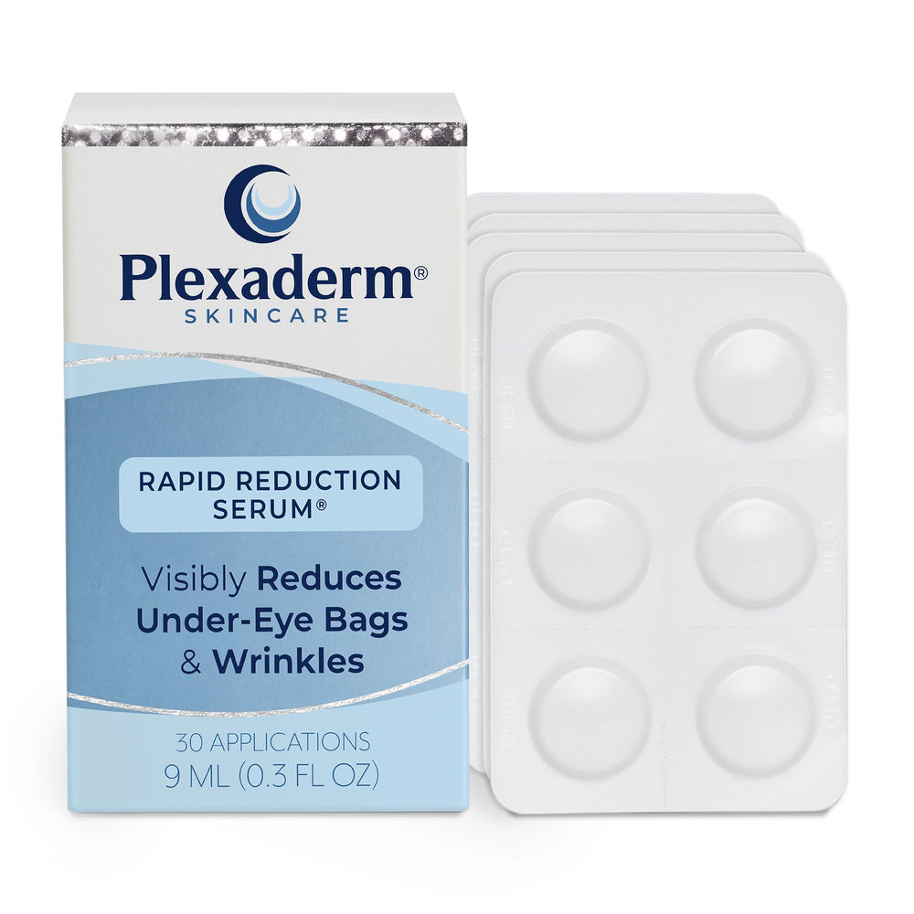 Plexaderm – bouteille compacte du sérum yeux pour usage quotidien.