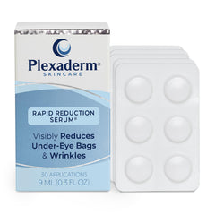 Plexaderm – bouteille compacte du sérum yeux pour usage quotidien.