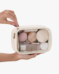 Pocmimut Trousse Maquillage Transparente – voyage : idéale pour vos essentiels lors des trajets.