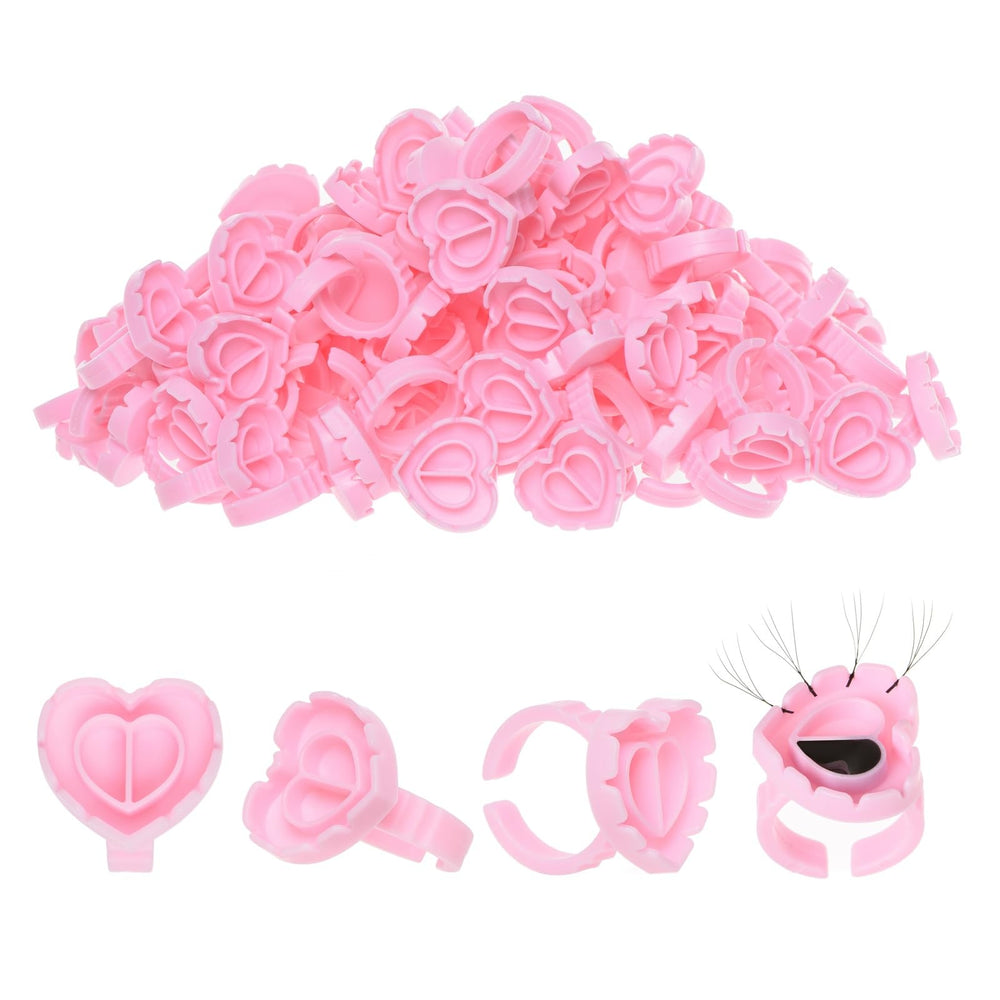 PocMKO coeur anneaux extension cils, pratique et durable pour volume rapide.