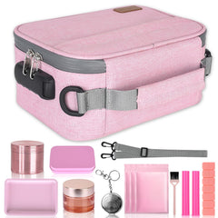 PODAHO grand sac rangement cosmétique rose, pratique pour voyager