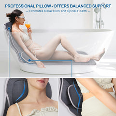 Soutien ergonomique Poemland pour cou et lombaire pendant le bain