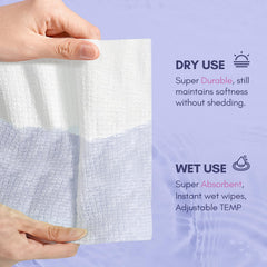 Fibres de coton naturelles PoeticEHome, sûres et biodégradables pour la peau.