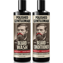 Polished Gentleman Shampoing barbe – flacon, nettoyage en profondeur.