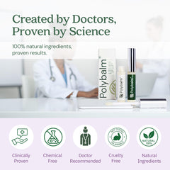 Soin des cuticules avec Polybalm pour cuticules protégées.