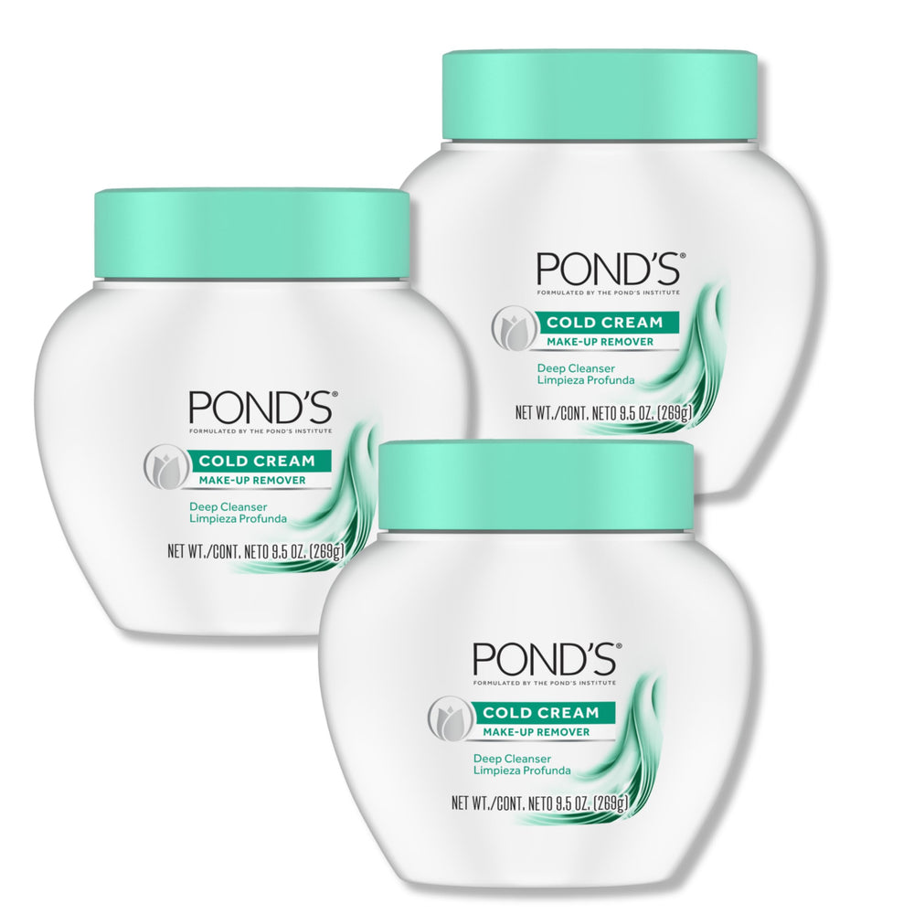 POND'S Crème Froide Nettoyant Visage en flacon, démaquillage en douceur et hydratation.