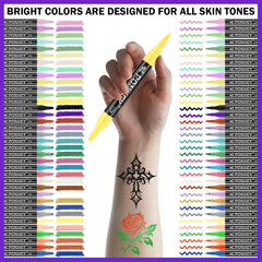 Ponhey marqueurs couleurs vives — inspiration créative pour tout type de peau.