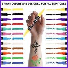 Ponhey pochoirs tatouage, 67 modèles pour designs variés.