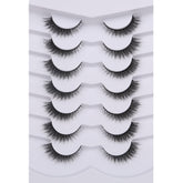 Pooplunch cils 8D – ensemble 7 paires pour un look polyvalent et durable.