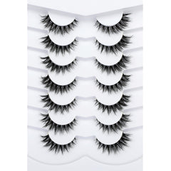 Pooplunch cils faux mink bande invisible pour un regard œil-de-chat naturel et confortable.