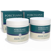 Porcelana Crème Nuit Hydratante sur le visage, texture veloutée et hydratante.