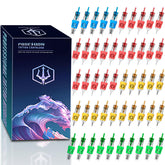 Poseidon cartouches-aiguilles-tatouage-50pc kit polyvalent pour tracés nets