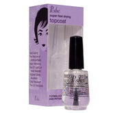 Poshe Top Coat: bouteille montrant le séchage rapide et fini brillant prêt rapidement