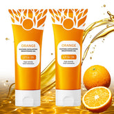 POYICGS gel exfoliant orange – bouteille visage et corps pour peau plus nette