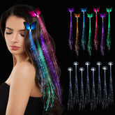 POZILAN clip cœur lumineux pour cheveux, look festif